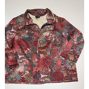 Russell‎ Kemp Womens Blazer Jacket 4X Quilted A13